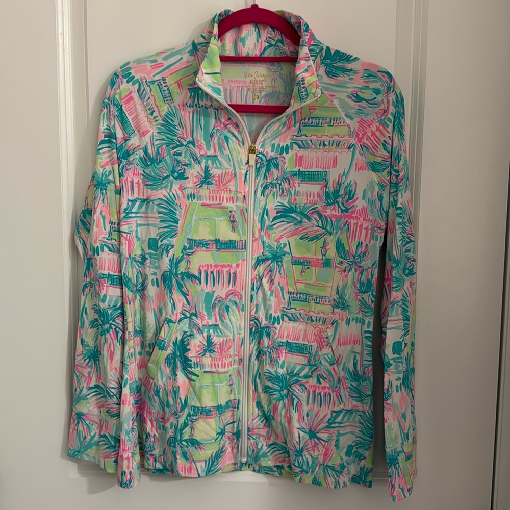 Lilly Pulitzer Luxletic Full Zip Meryl Jacket Perfect Match Size Medium